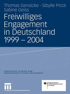 cover image of Freiwilliges Engagement in Deutschland 1999--2004